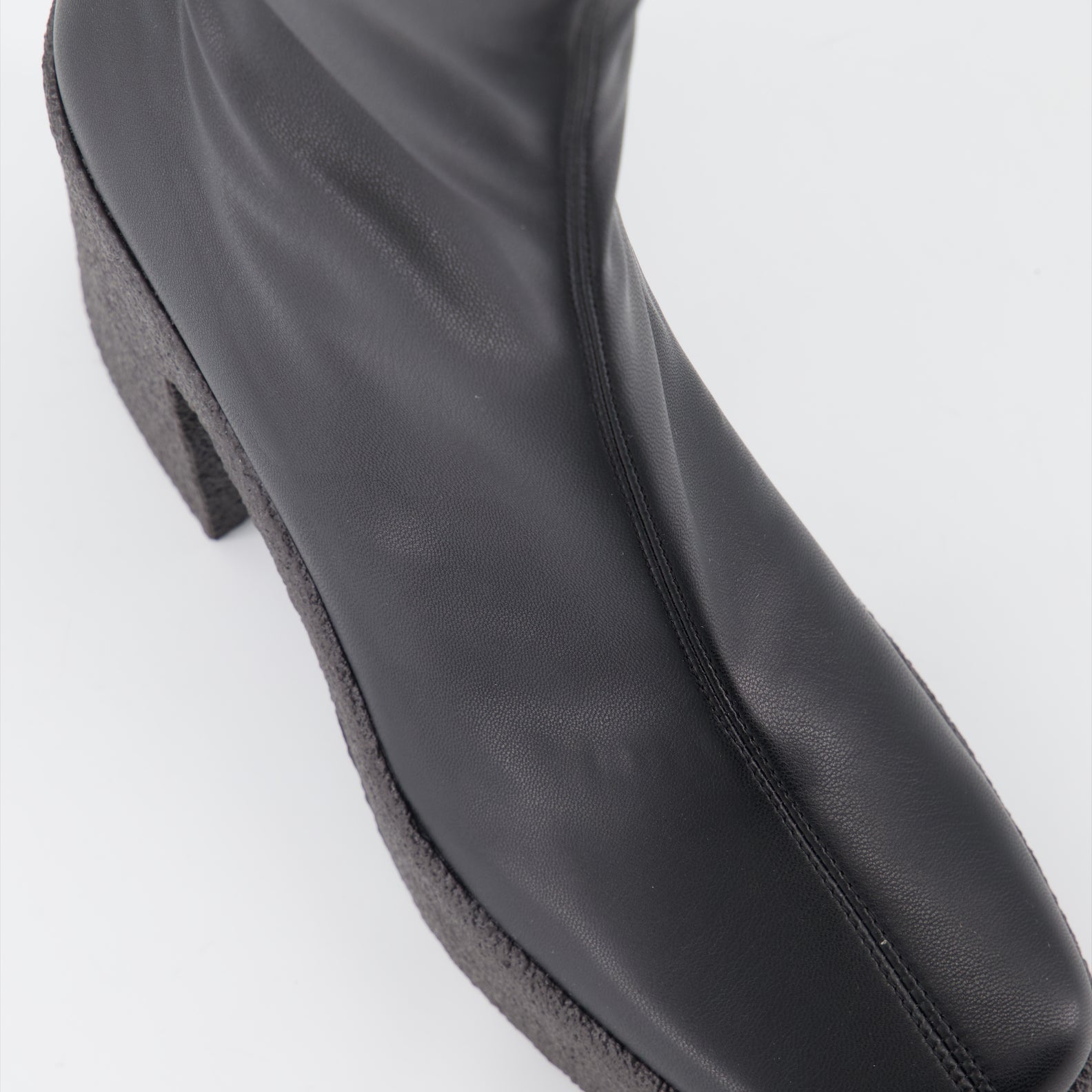 Stella McCartney, platform ankle boots, black ankle boots, women's luxury footwear, sustainable fashion