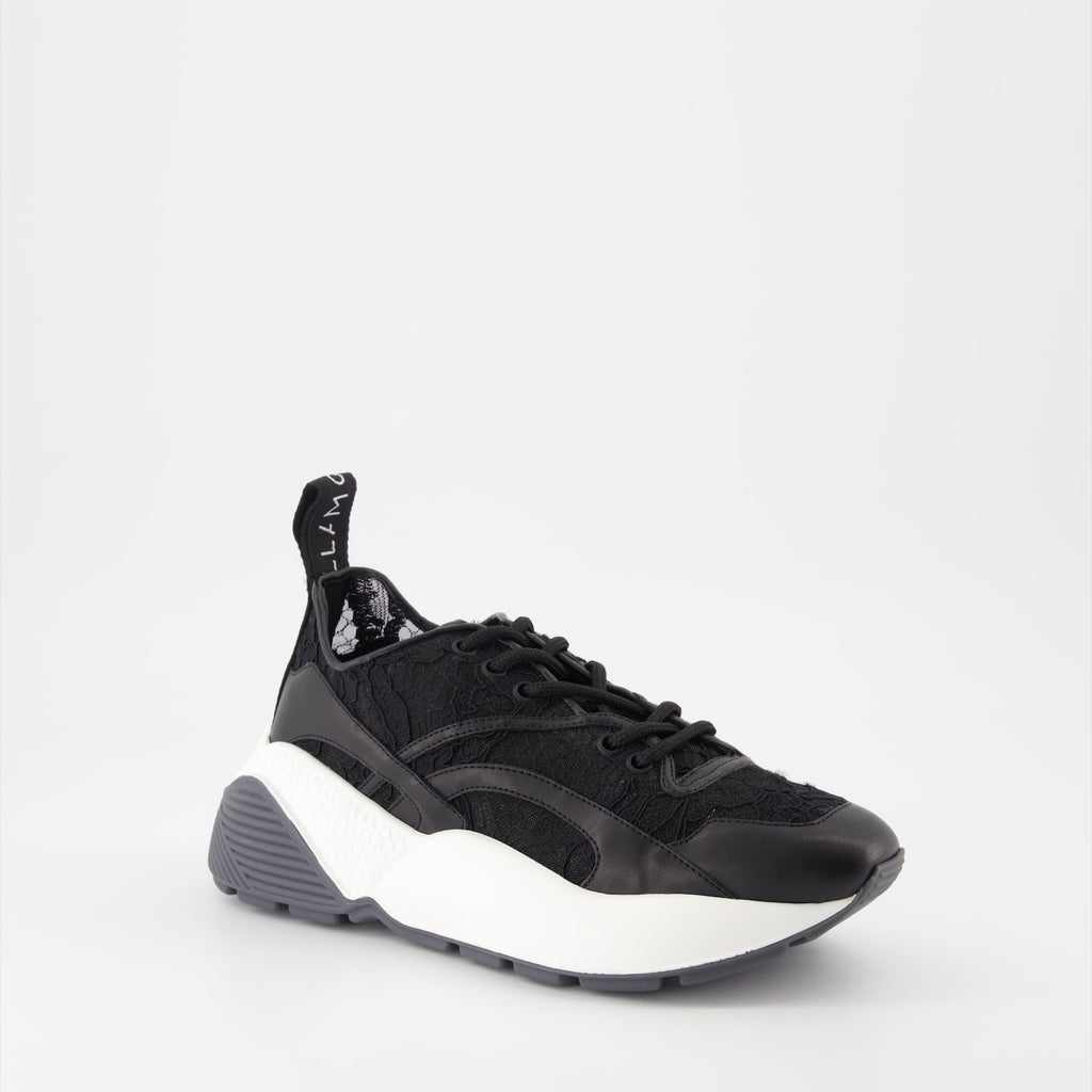 Stella McCartney, Eclypse Noir Sneakers, Women's designer sneakers, luxury black sneakers, high-fashion footwear