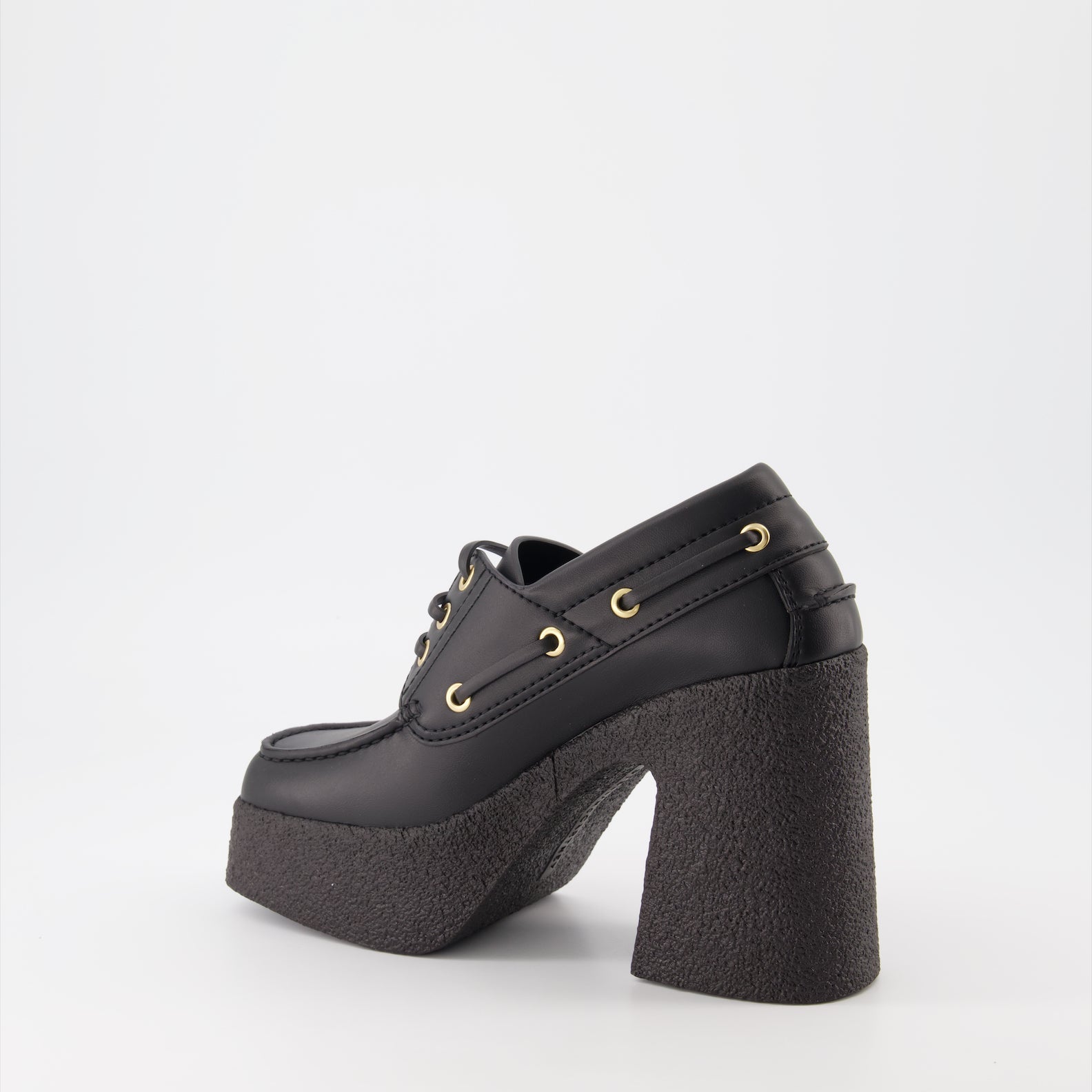 Stella McCartney, black platform heels, luxury women's shoes, high-end fashion, designer footwear 