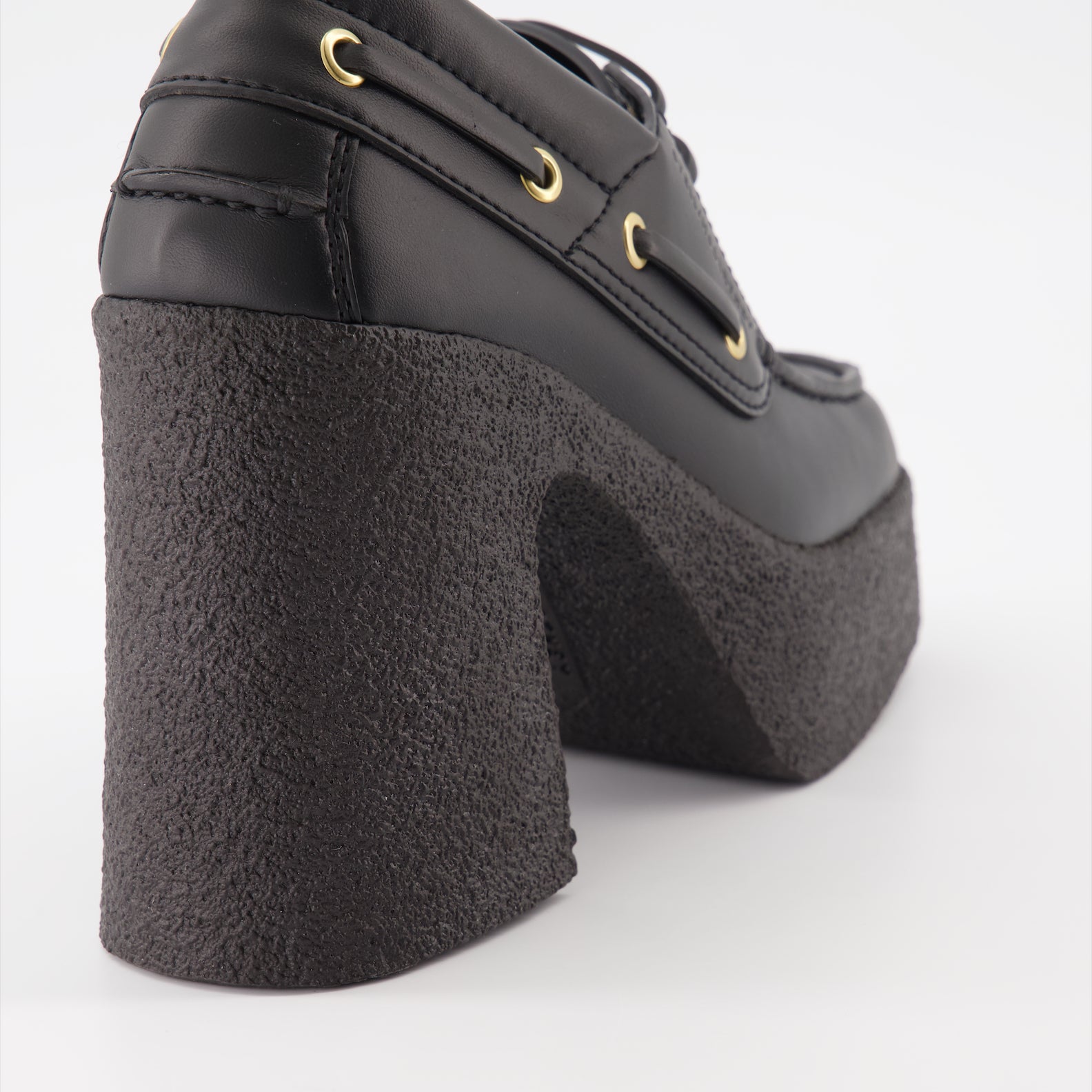 Stella McCartney, black platform heels, luxury women's shoes, high-end fashion, designer footwear 