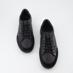 Immagine delle sneakers in pelle e suede Classic SL/10 di Saint Laurent per uomini - Stagione Autunno-Inverno 2023 - Vista superiore della coppia