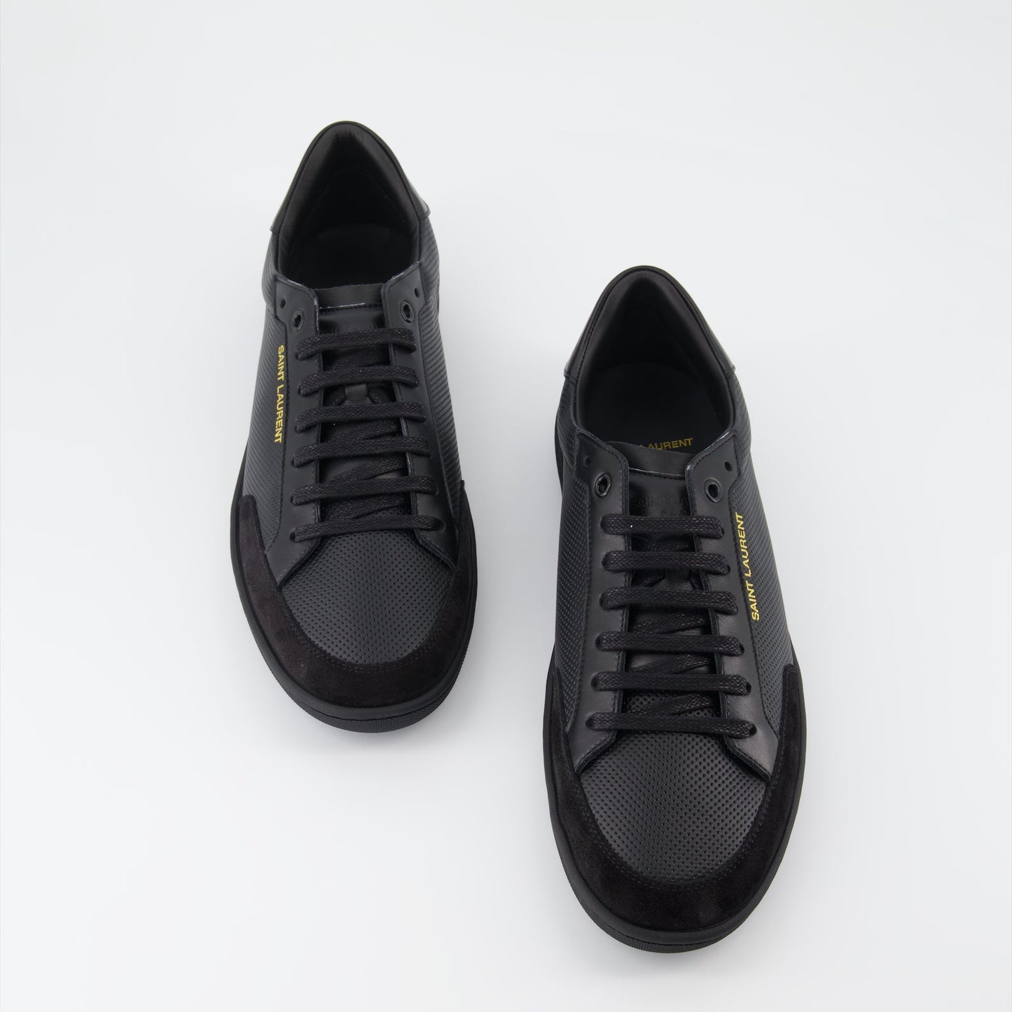 Saint Laurent sneakers, leather and suede sneakers, luxury men's footwear, Classic SL/10, high-end sneakers