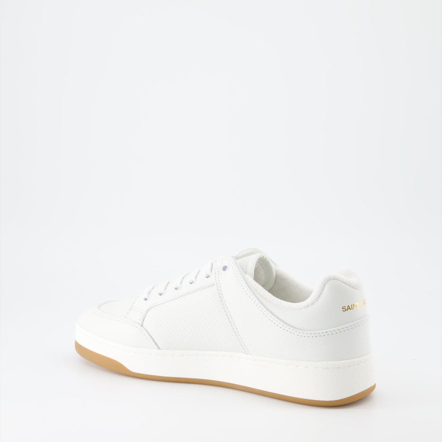 Saint Laurent sneakers, white leather sneakers, luxury men's shoes, designer footwear, SL/61