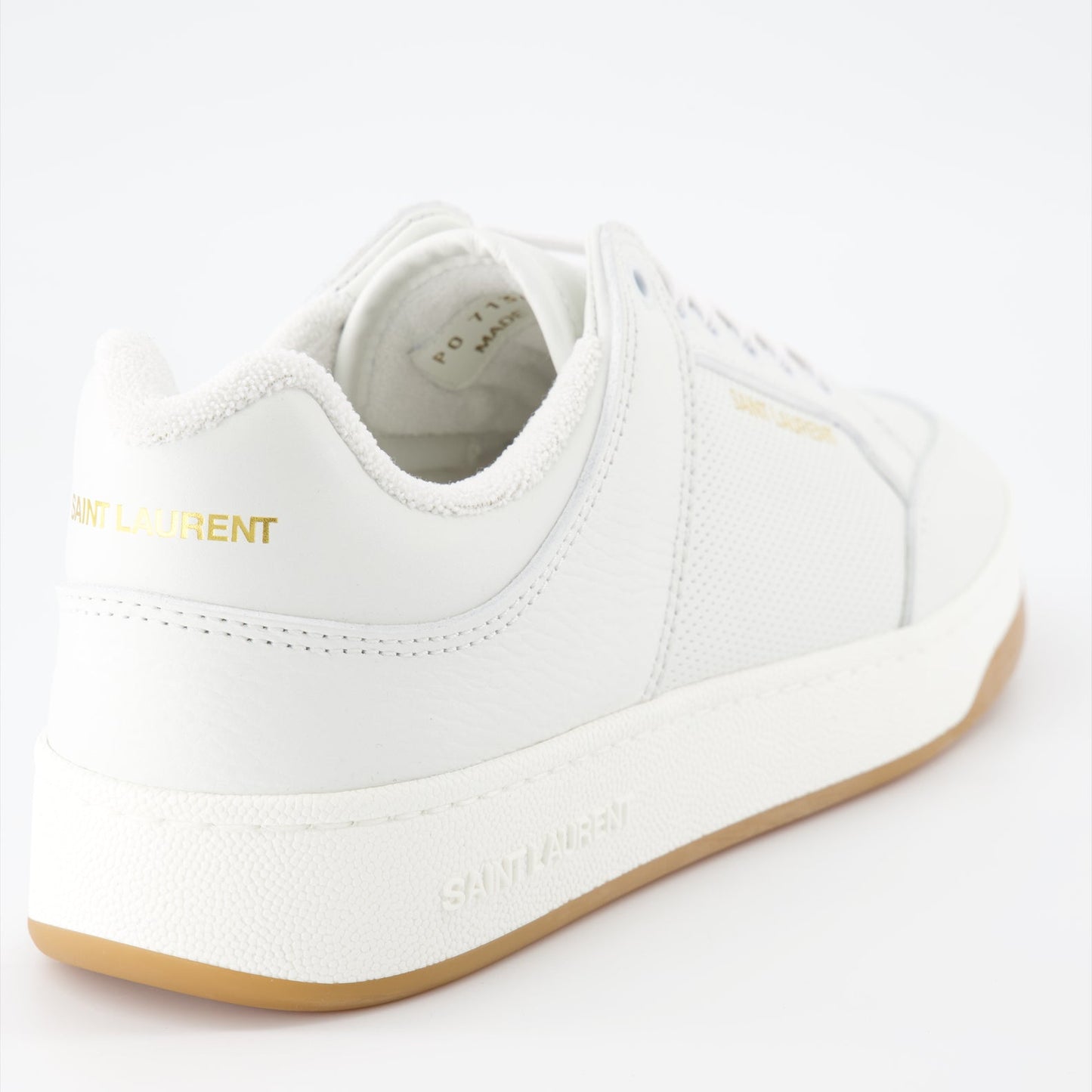 Saint Laurent sneakers, white leather sneakers, luxury men's shoes, designer footwear, SL/61