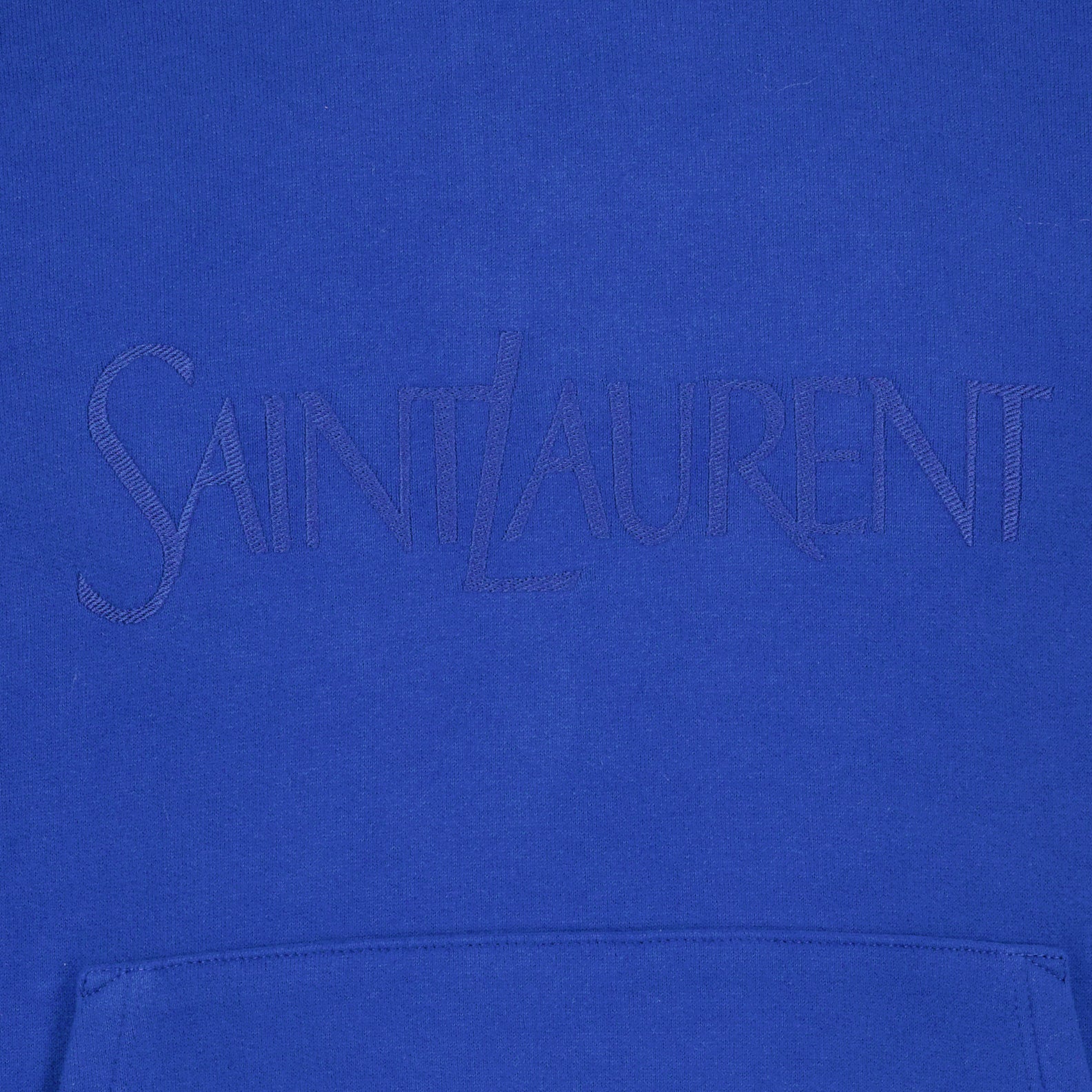 Saint Laurent hoodie, Blue luxury hoodie, Men's designer hoodie, Logo hoodie, High-end fashion hoodie