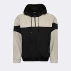 Bild des bicolor Zip Sweatshirts von Saint Laurent für Herren - Saison Herbst-Winter 2023 - Vorderansicht