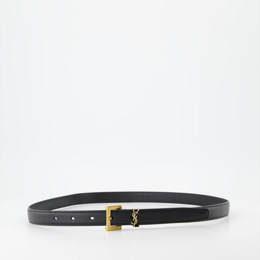 Saint Laurent belt, luxury men's accessories, YSL leather belt, designer belts for men, high-end men's fashion