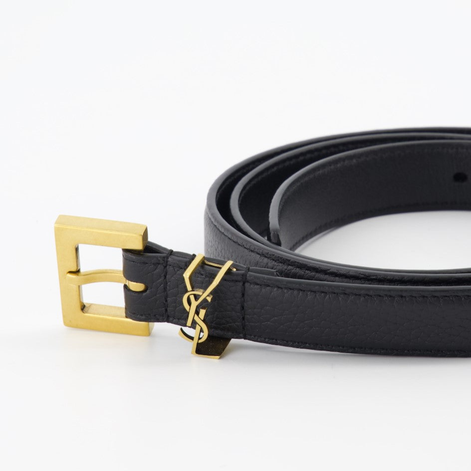 Saint Laurent belt, luxury men's accessories, YSL leather belt, designer belts for men, high-end men's fashion