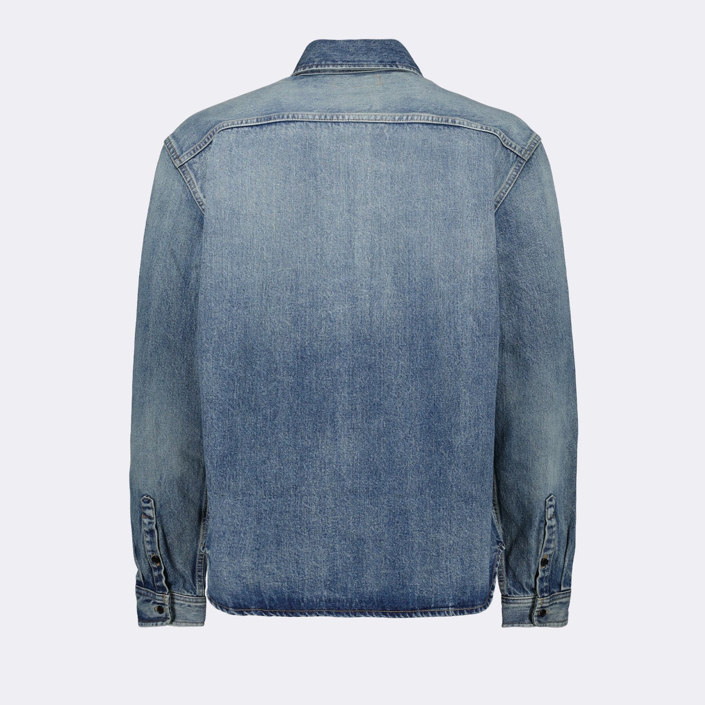 Saint Laurent, Cassandre Denim Shirt, luxury men's fashion, high-end denim, designer shirt