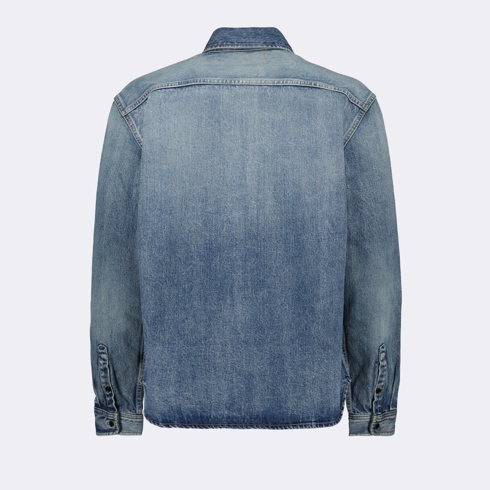 Saint Laurent, Cassandre Denim Shirt, luxury men's fashion, high-end denim, designer shirt