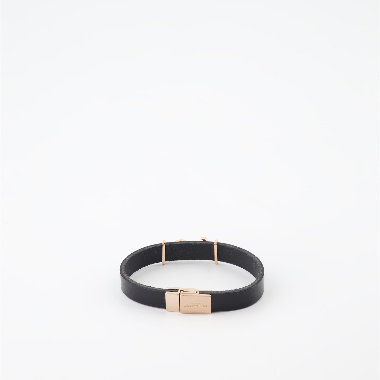 YSL leather bracelet, Saint Laurent accessories, luxury men's bracelet, high-end fashion, designer men's jewelry