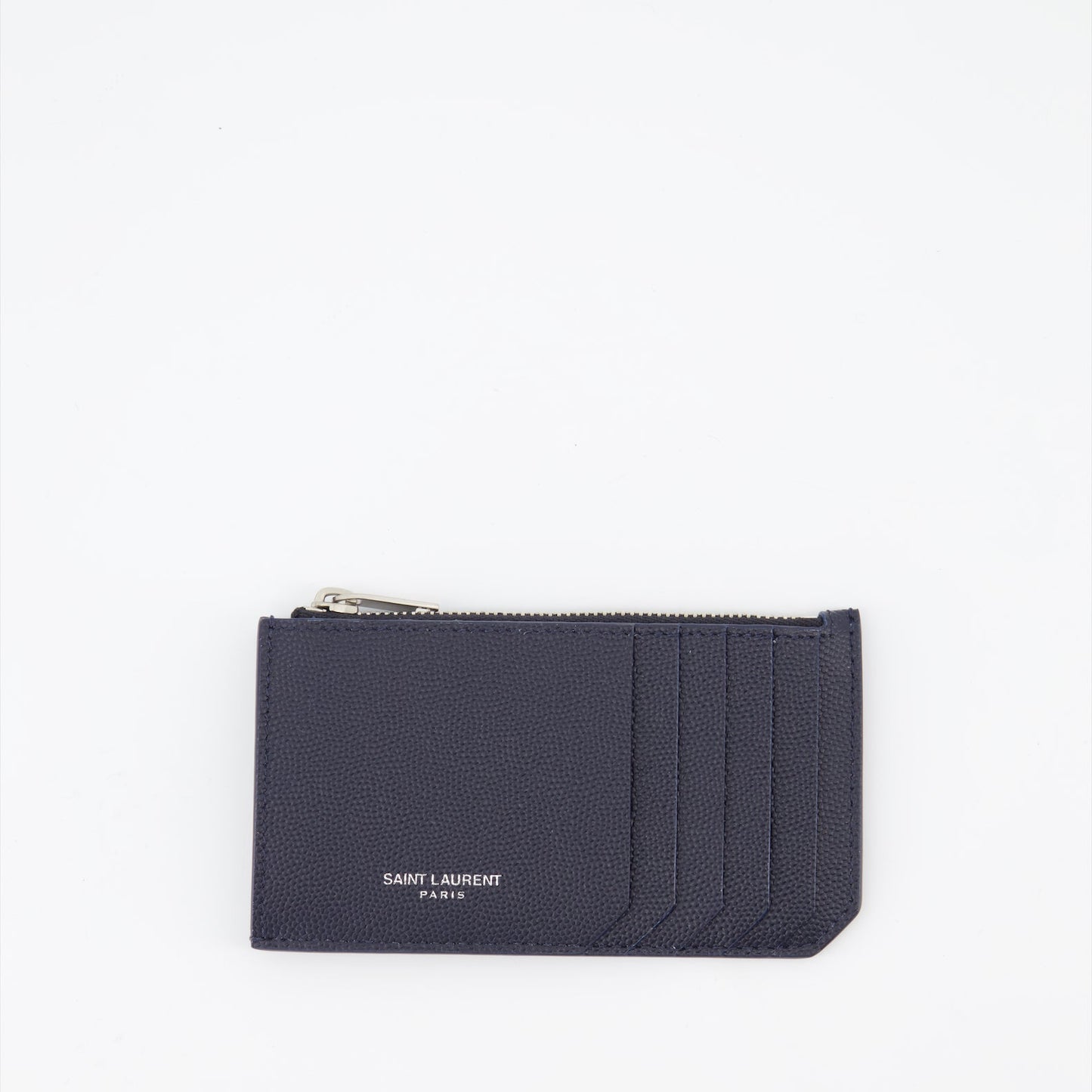 Saint Laurent, card holder, grained leather, men's accessories, luxury