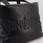 luxury tote bag, leather tote, Saint Laurent bag, designer tote, nappa leather tote