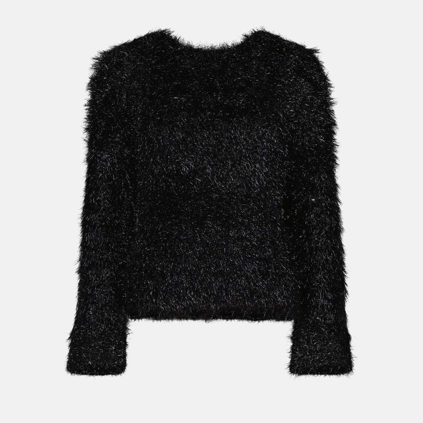 Victoria Beckham women's sweater, black open-back sweater, luxury fashion, textured women's sweater, high-end designer apparel