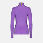 Victoria Beckham, wool turtleneck sweater, women's luxury knitwear, purple sweater, high-end fashion