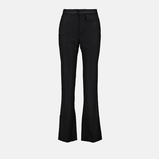 Victoria Beckham, women's flared trousers, luxury fashion, designer trousers, high-end womenswear