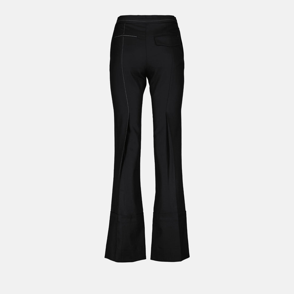 Victoria Beckham, women's flared trousers, luxury fashion, designer trousers, high-end womenswear