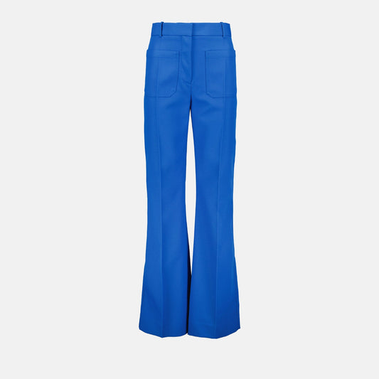 Victoria Beckham trousers, luxury women’s fashion, pink trousers, high-end ready-to-wear, elegant women's clothing