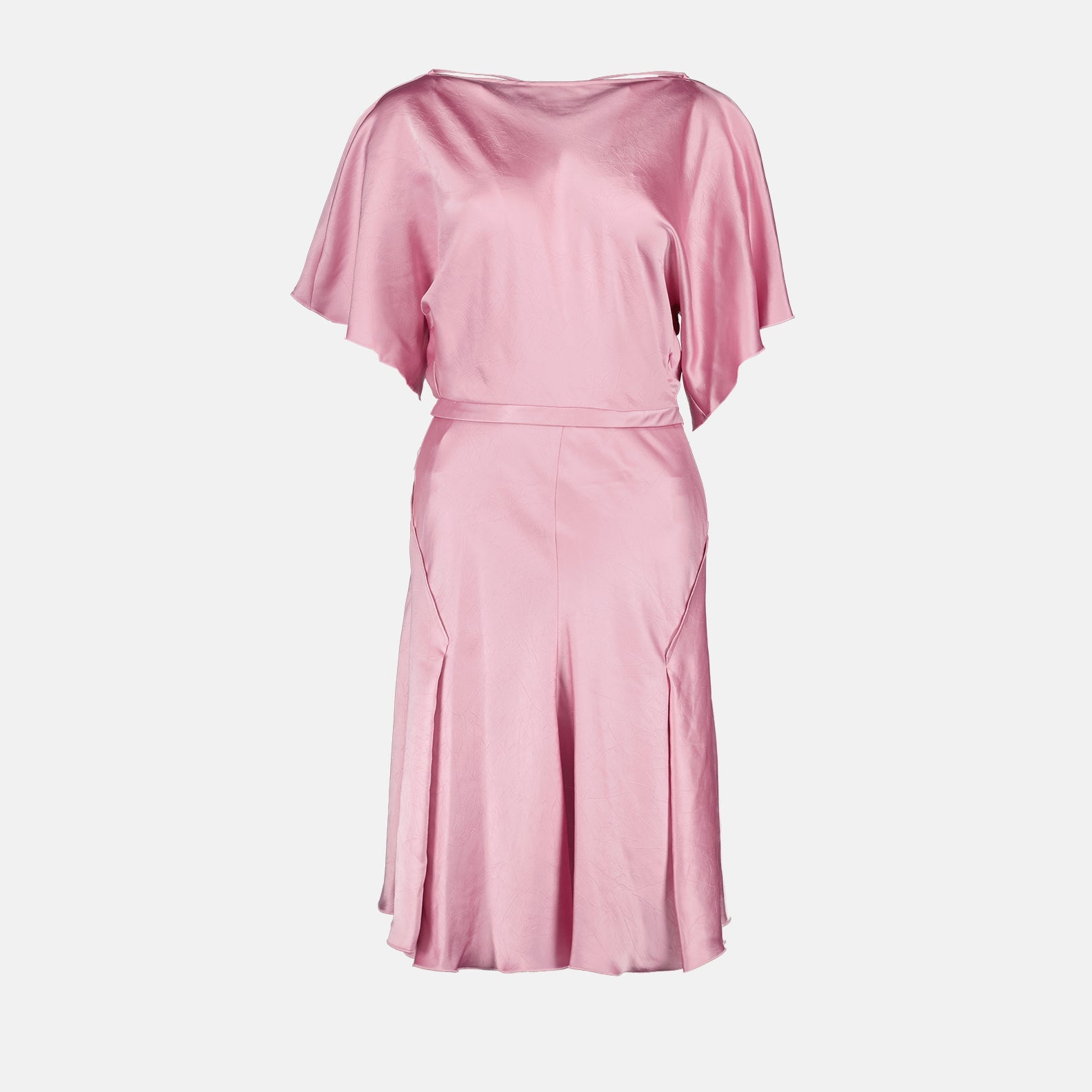 Victoria Beckham, draped pink dress, luxury women's fashion, elegant women's dress, designer dress