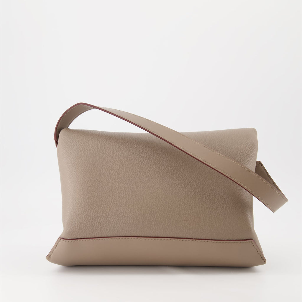 Victoria Beckham, Jumbo Chain Clutch, Brown Clutch, Luxury Accessories, Women's Fashion