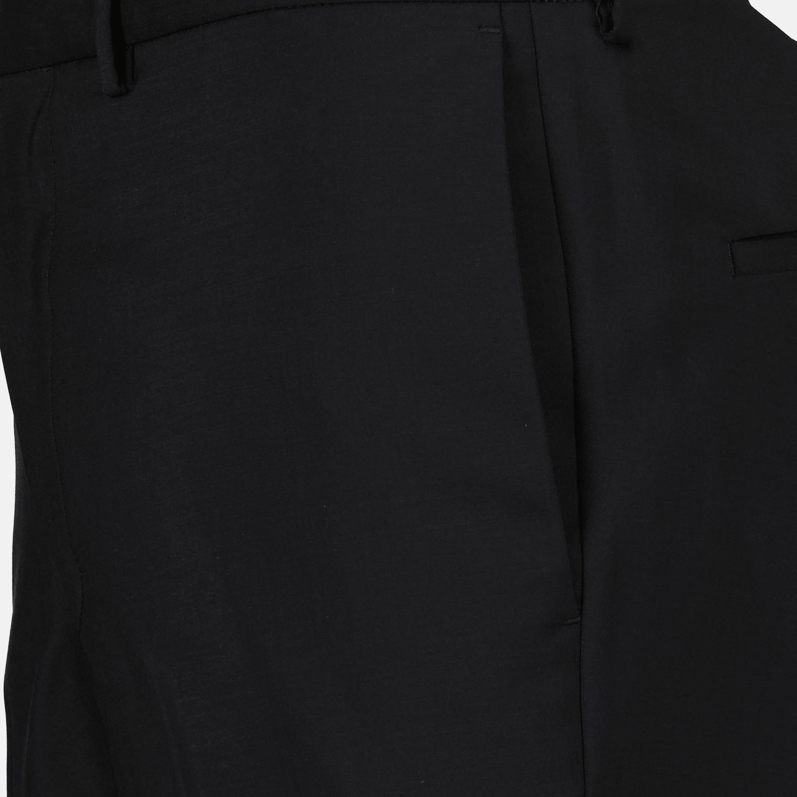 Prada men's trousers, black wool trousers, luxury men's fashion, mohair wool trousers, designer menswear