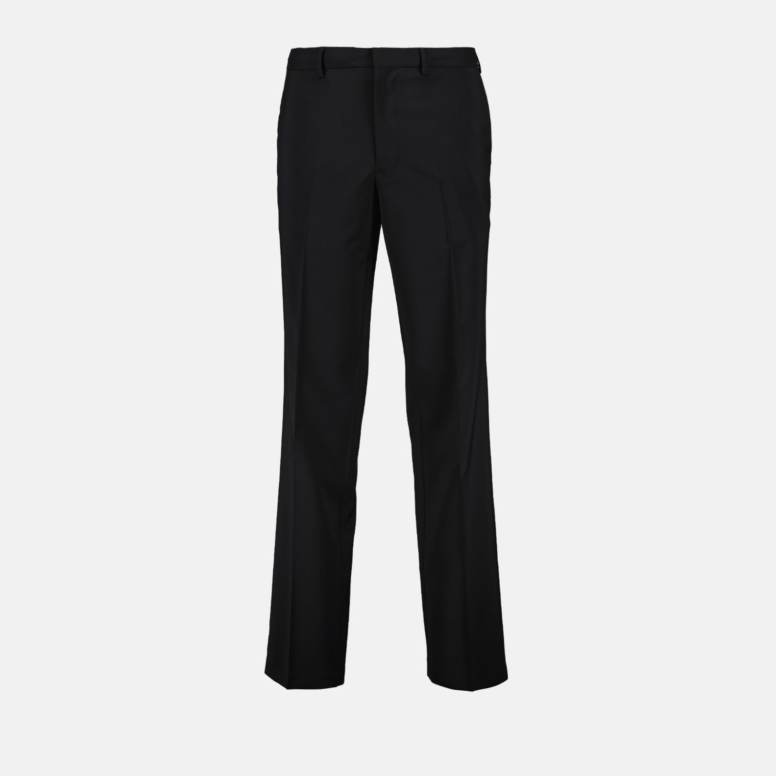 Prada men's trousers, black wool trousers, luxury men's fashion, mohair wool trousers, designer menswear