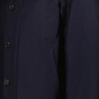 Prada jacket, luxury blue jacket, thick cotton jacket, elegant men's outerwear, high-end fashion