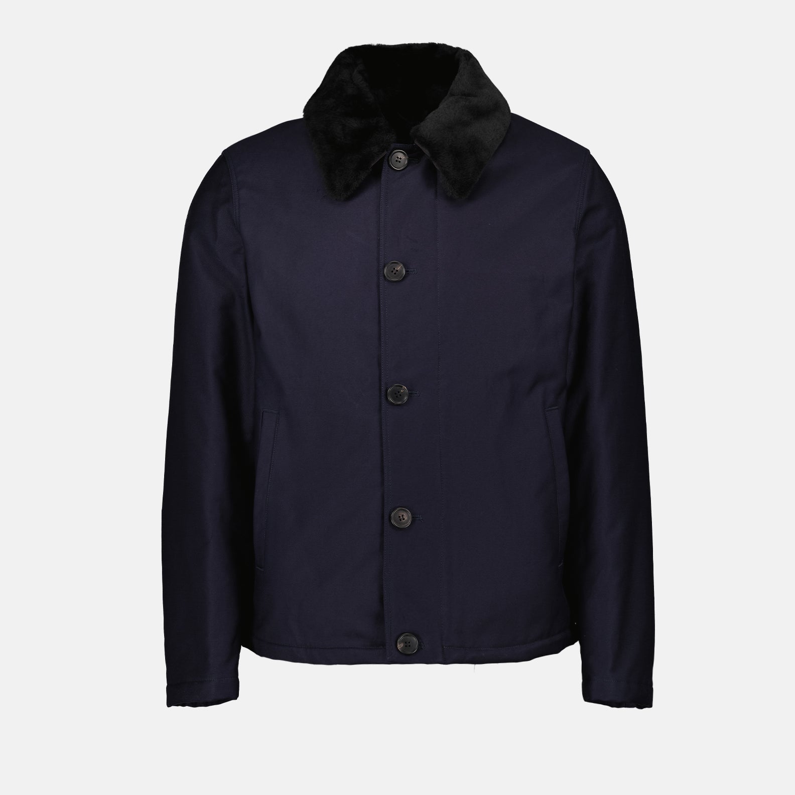 Prada jacket, luxury blue jacket, thick cotton jacket, elegant men's outerwear, high-end fashion