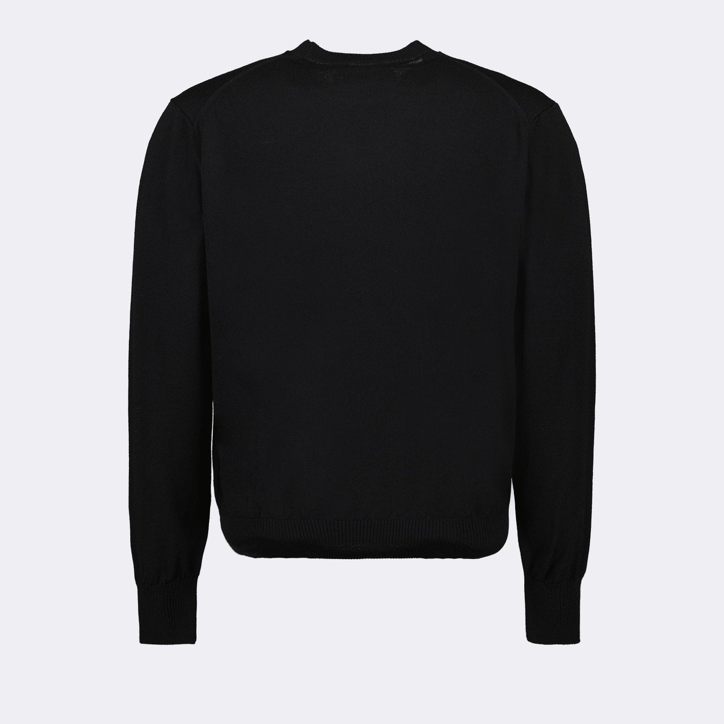 Ami de Coeur sweater, black sweater, AMI Paris, luxury fashion, designer knitwear