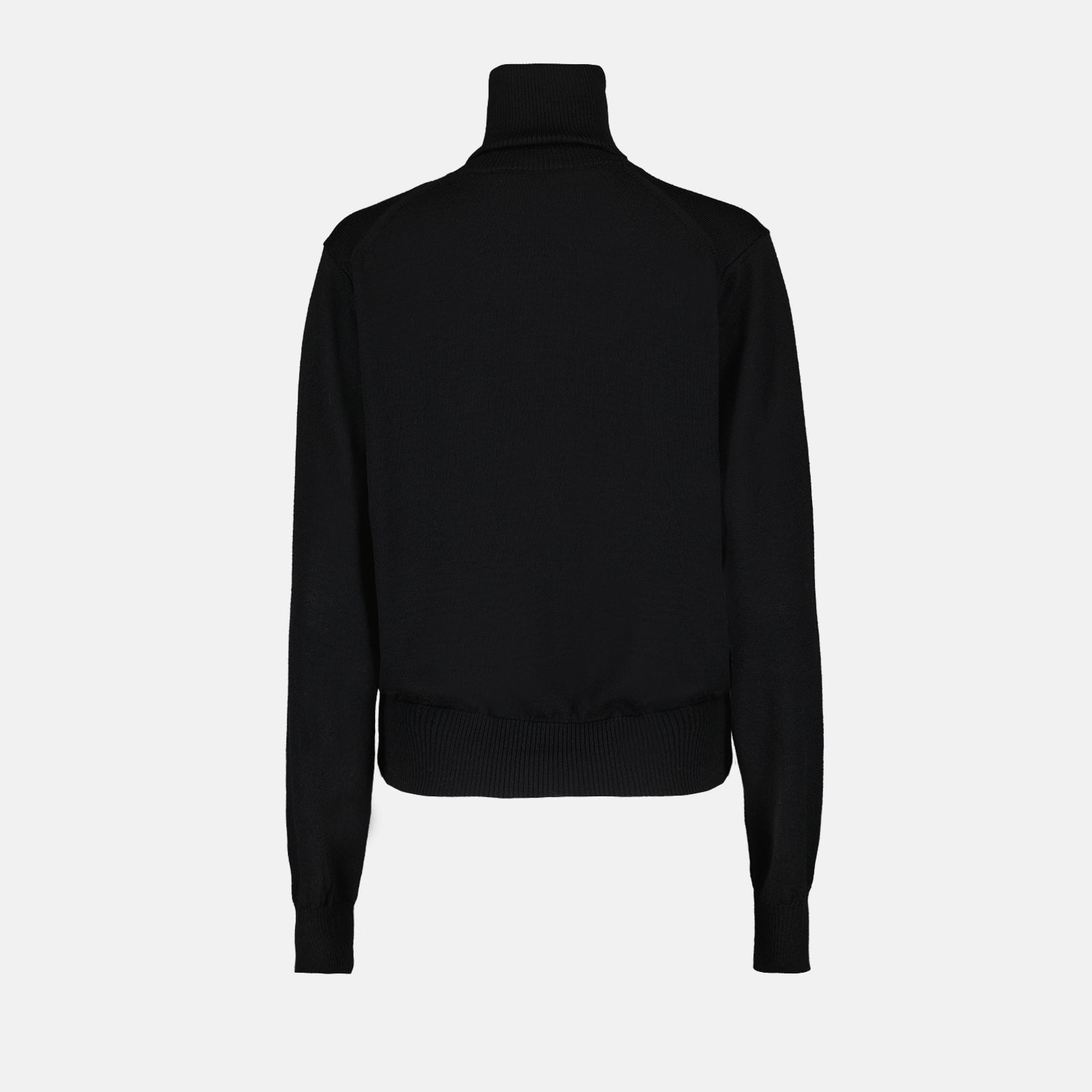 AMI Paris, black turtleneck sweater, luxury women’s knitwear, Ami de Coeur, high-end fashion