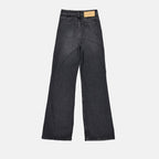 Flared black jeans, Ami Paris, Women's luxury jeans, Designer jeans, High-end fashion