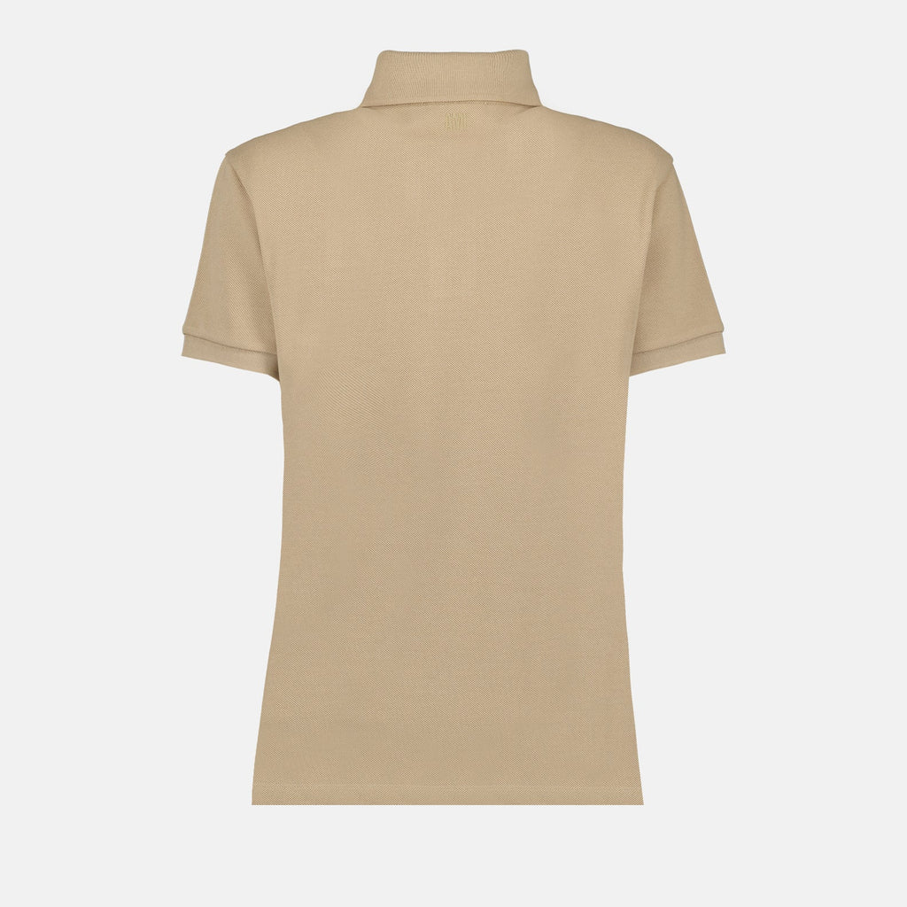 Beige polo, AMI Paris, unisex fashion, Ami de Coeur, luxury clothing