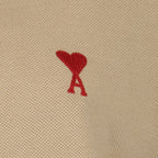 Beige polo, AMI Paris, unisex fashion, Ami de Coeur, luxury clothing