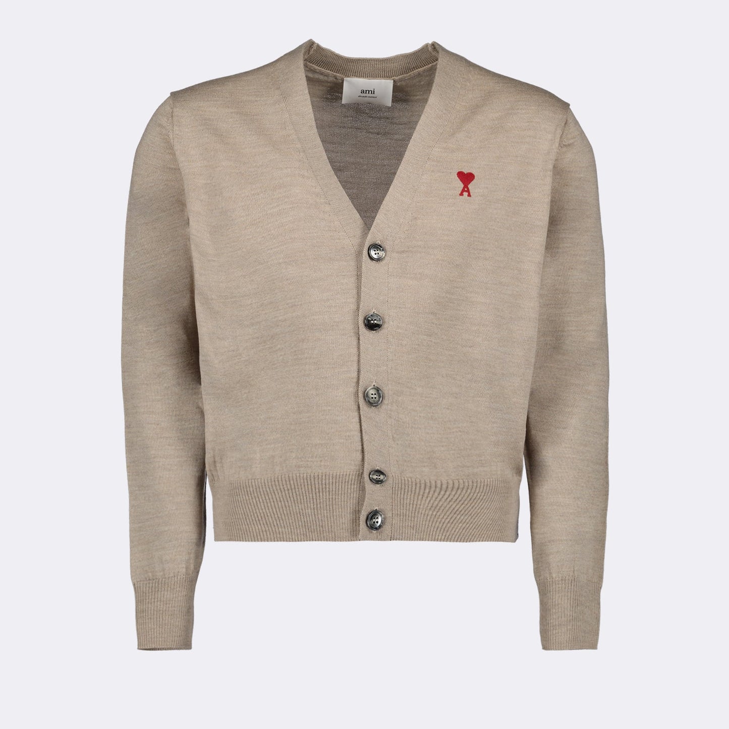 AMI Paris cardigan, luxury men's cardigan, Ami de Coeur, high-end men's fashion, designer knitwear