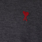 Ami de Coeur, AMI PARIS, Grey Turtleneck, Men's Luxury Sweater, Designer Fashion