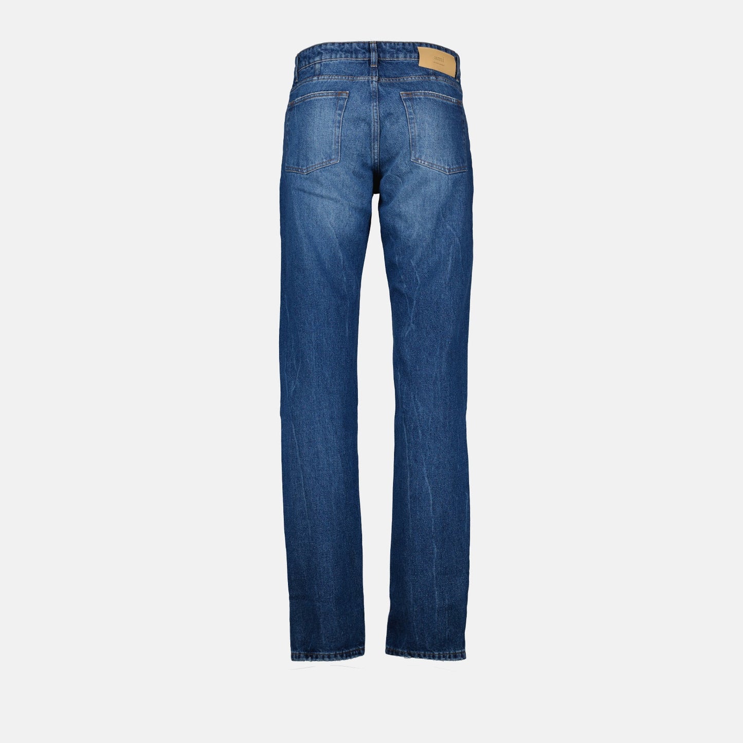 AMI Paris jeans, luxury men's jeans, straight leg jeans, designer denim, high-end casual wear