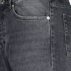 Straight Black Jeans, AMI Paris, Men's Luxury Jeans, High-End Denim, Elegant Men's Trousers