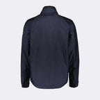 luxury windbreaker, navy blue jacket, Moncler, men's fashion, high-end outerwear