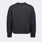 Ami de Coeur cardigan, grey cardigan, wool cardigan, V-neck cardigan, unisex fashion