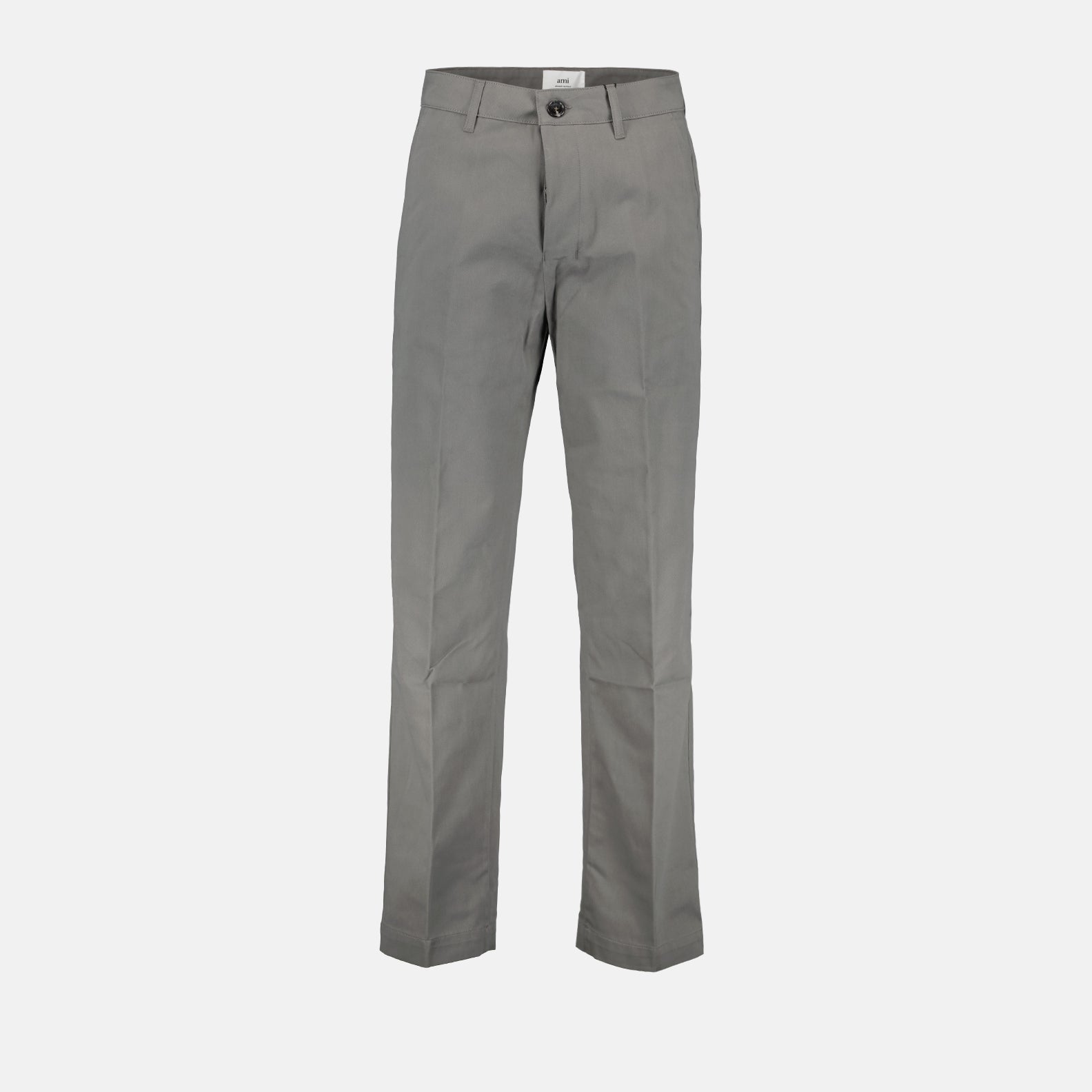 AMI Paris, Grey Chino Pants, Men's Luxury Pants, High-end Fashion, Designer Chinos