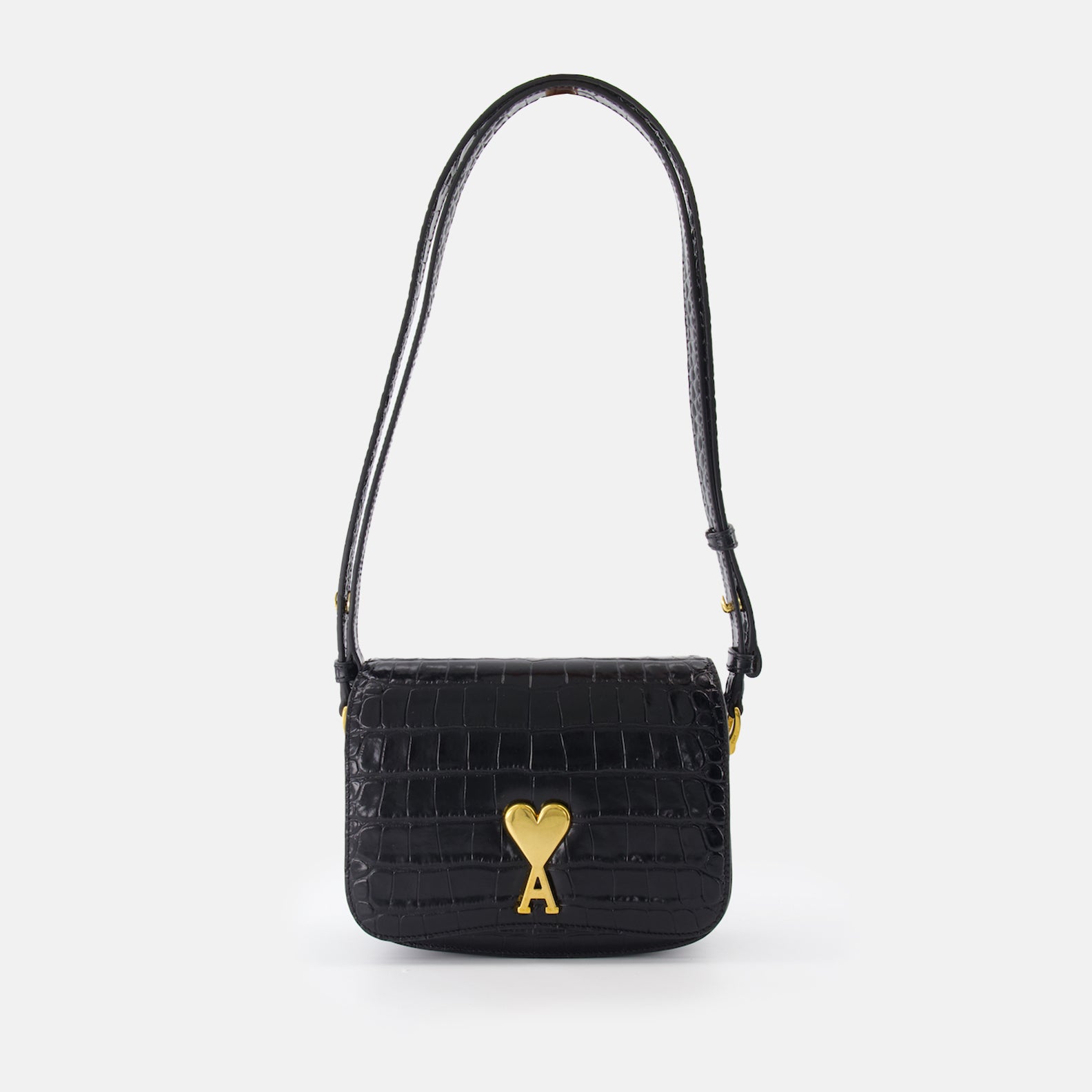 AMI Paris, elegant black handbag, Paris Sac for women, luxury women bags, French designer bags