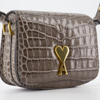 AMI Paris, grey handbag, elegant women's bag, luxury designer accessory, high-end women's fashion