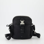 Black Nylon Crossbody Bag, AMI Paris Bag, Men's Luxury Bag, Designer Men's Accessories, High-End Men's Fashion