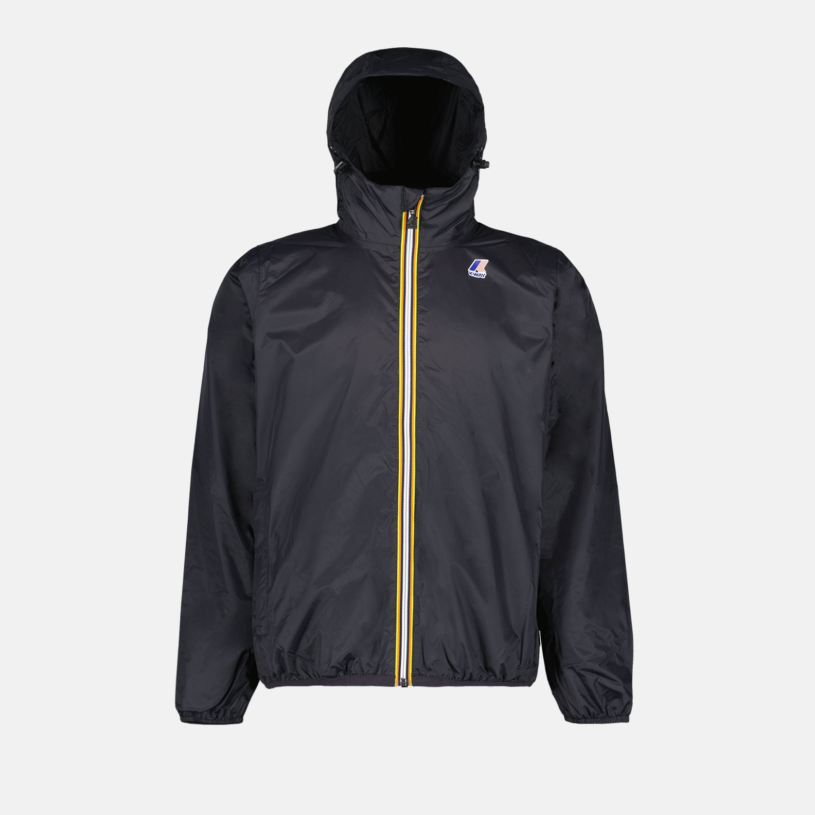 K-Way windbreaker, luxury windbreaker, unisex jacket, high-end outerwear, black windbreaker