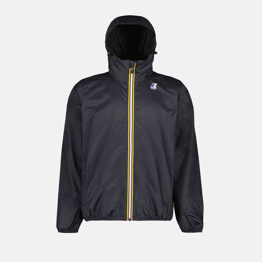 K-Way windbreaker, luxury windbreaker, unisex jacket, high-end outerwear, black windbreaker