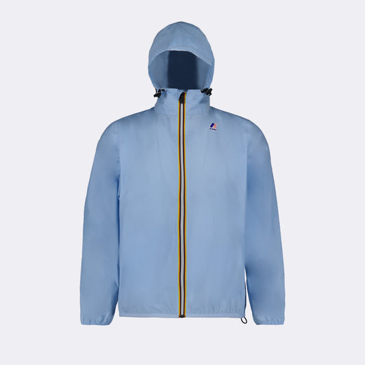 K-Way windbreaker, blue windbreaker, luxury outerwear, weather-resistant jacket, versatile jacket