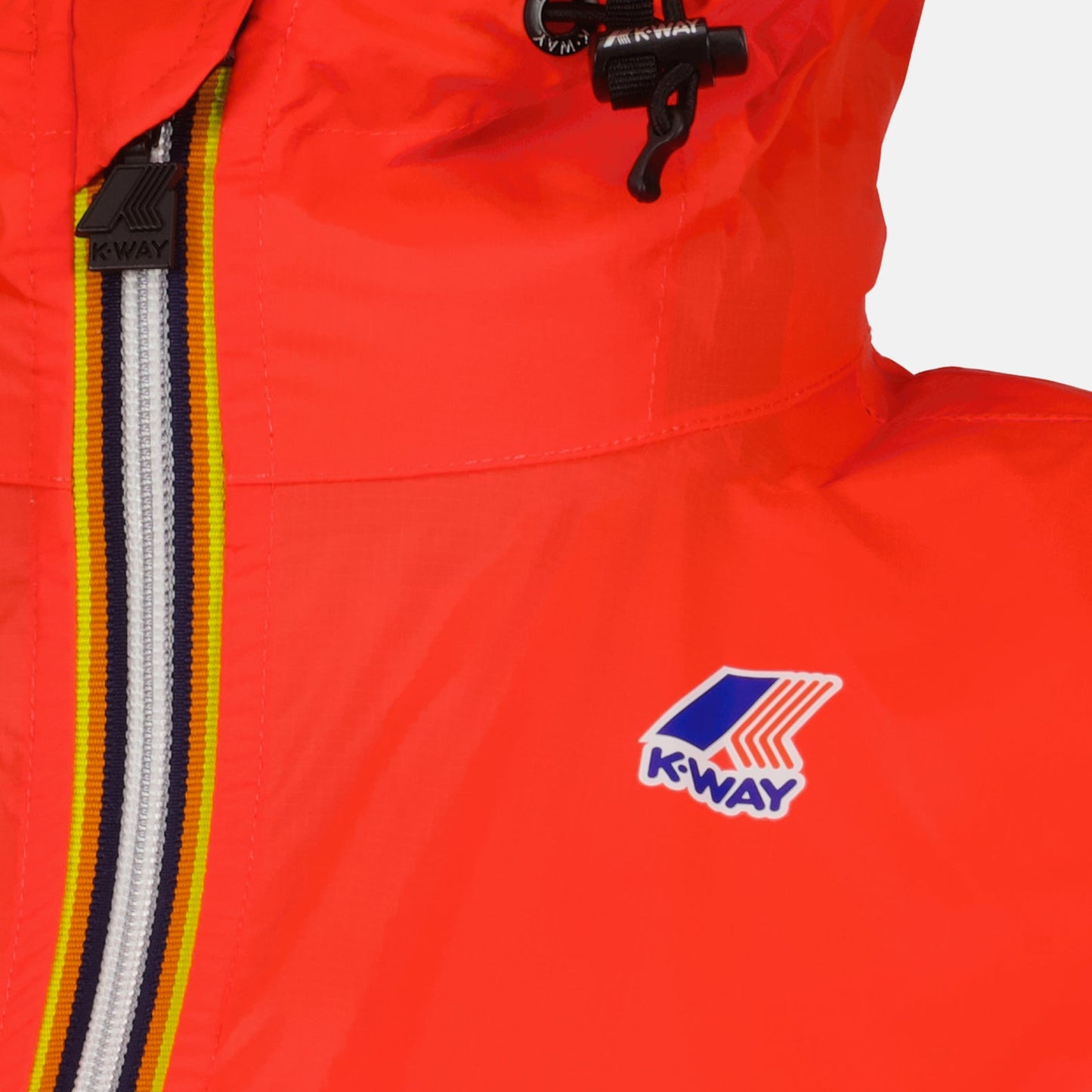 K-Way windbreaker, luxury outerwear, unisex jacket, red windbreaker, Le Vrai 3.0