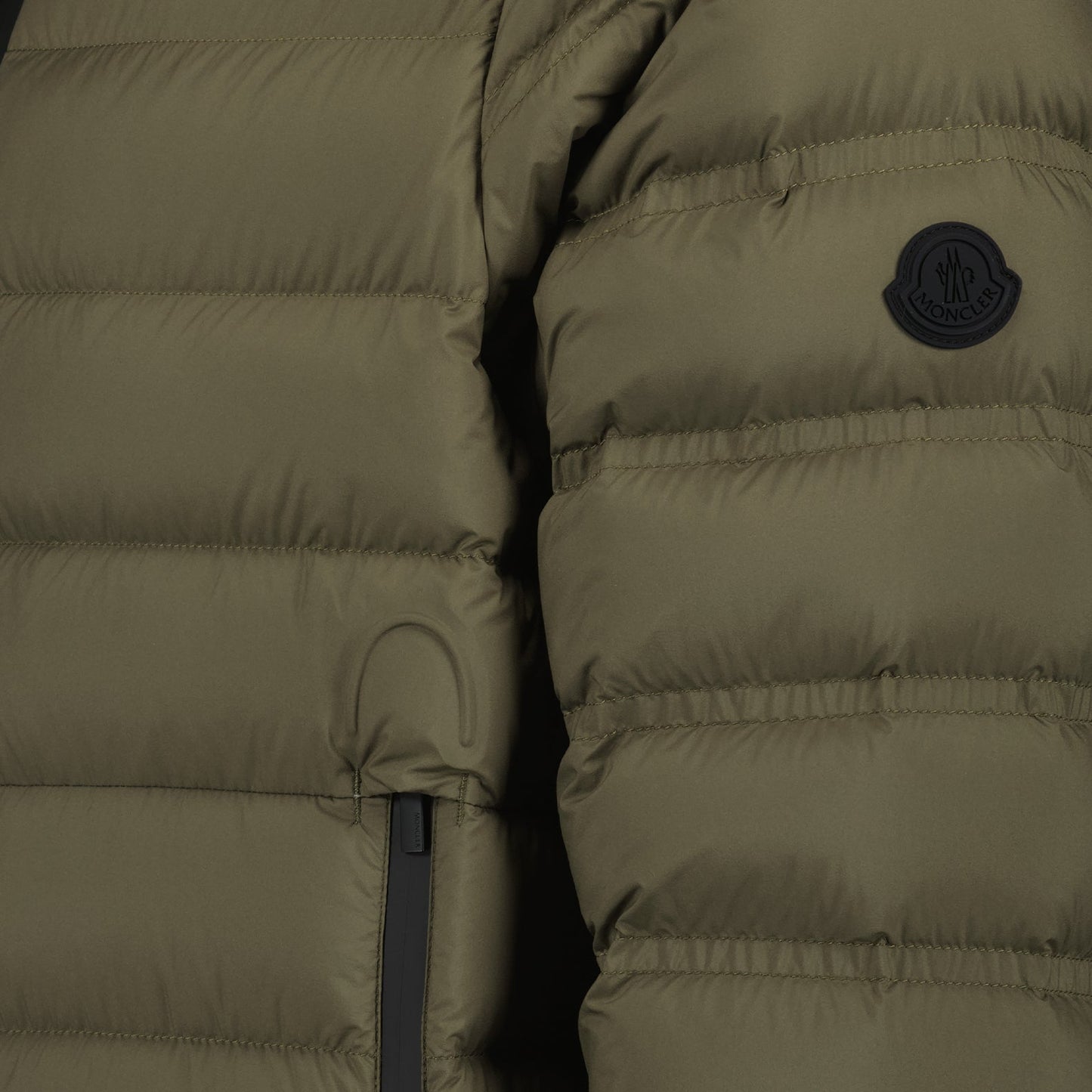 Moncler, down jacket, men's luxury outerwear, green jacket, high-end fashion