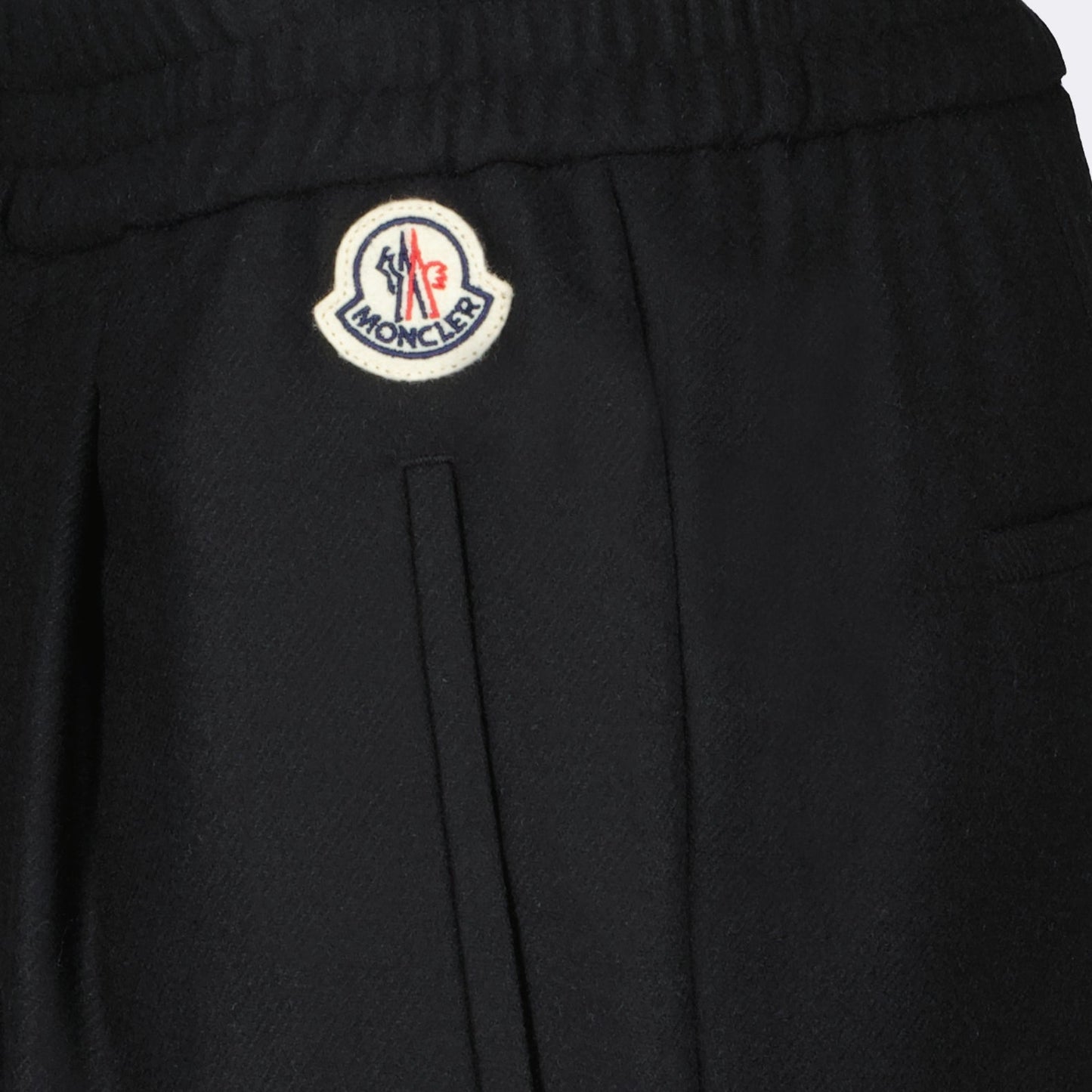 Moncler pants, straight nylon pants, luxury fashion, elegant pants, high-end clothing