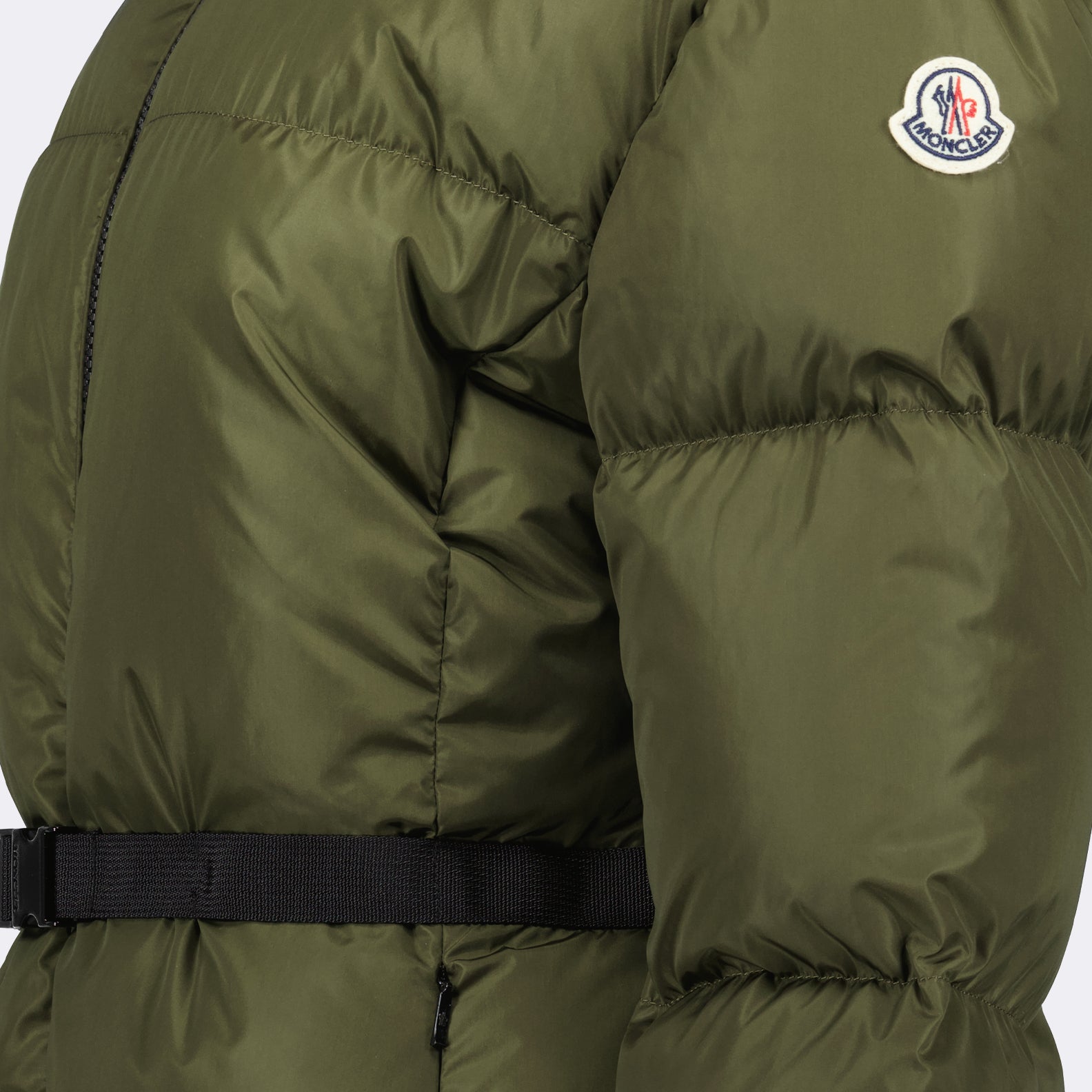 Sirli Khaki Down Jacket, Moncler Outerwear, Luxury Winter Fashion, Women's Quilted Jacket, High-End Fashion